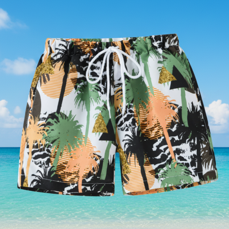Beach Shorts – Lekkie i zabawne – tropikalne kąpielówki dla dzieci