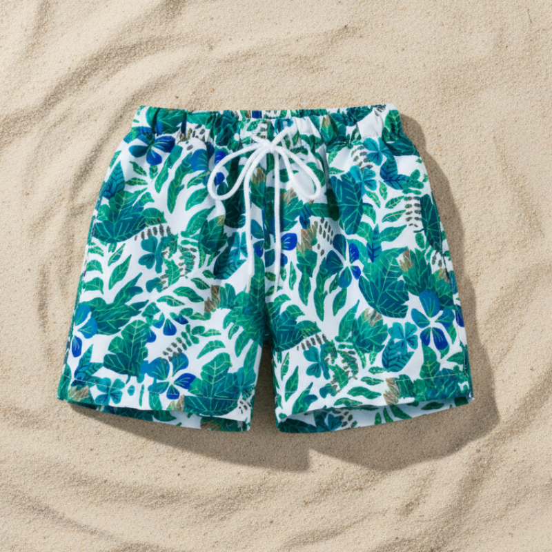 Beach Shorts – Lekkie i zabawne – tropikalne kąpielówki dla dzieci