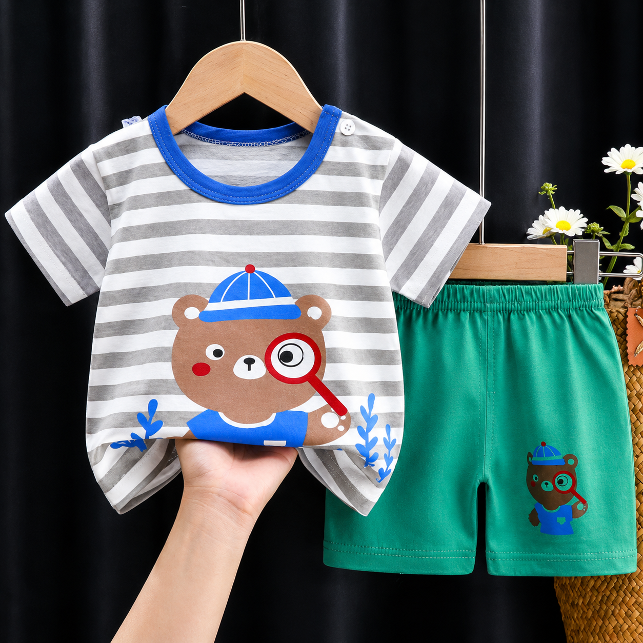 Mini Fashion™ - Letni zestaw chłopięcy - Odzież dla chłopców
