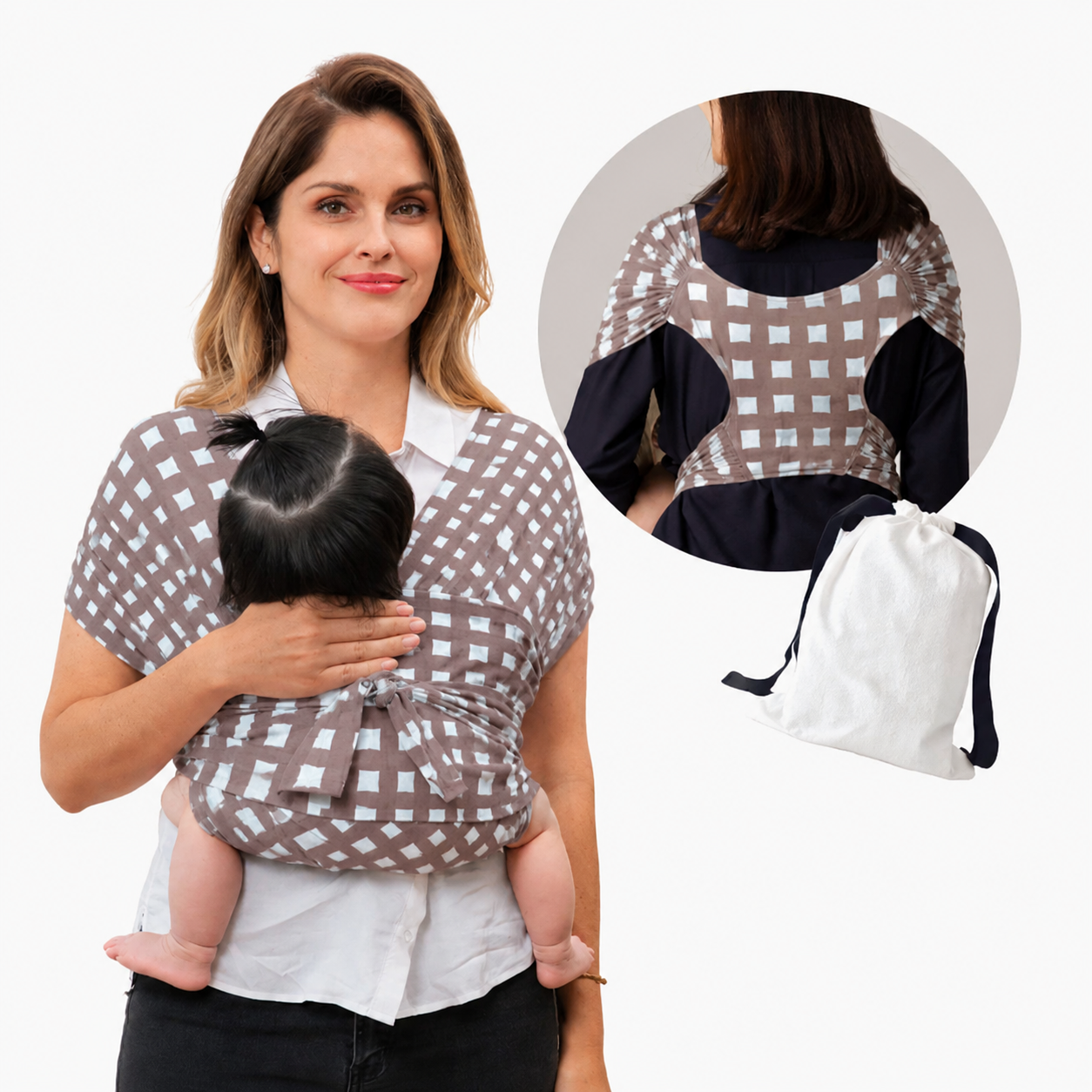 SoftNest - Wygodny, oddychający i bezpieczny – ergonomiczny chusta do noszenia dzieci