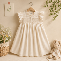 Thumbnail for Sleeveless Dress – Elegancka i wygodna – sukienka z koronkowym kołnierzem