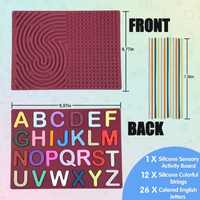 Thumbnail for BrainyKids – Edukacyjne i sensoryczne – silikonowa tablica z literami
