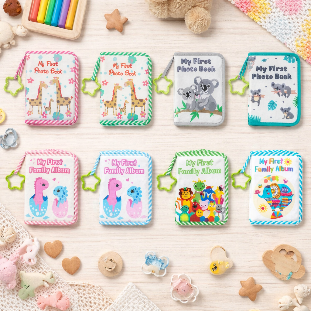 Baby Photo Album – Delikatność i wspomnienia – album fotograficzny z tkaniny