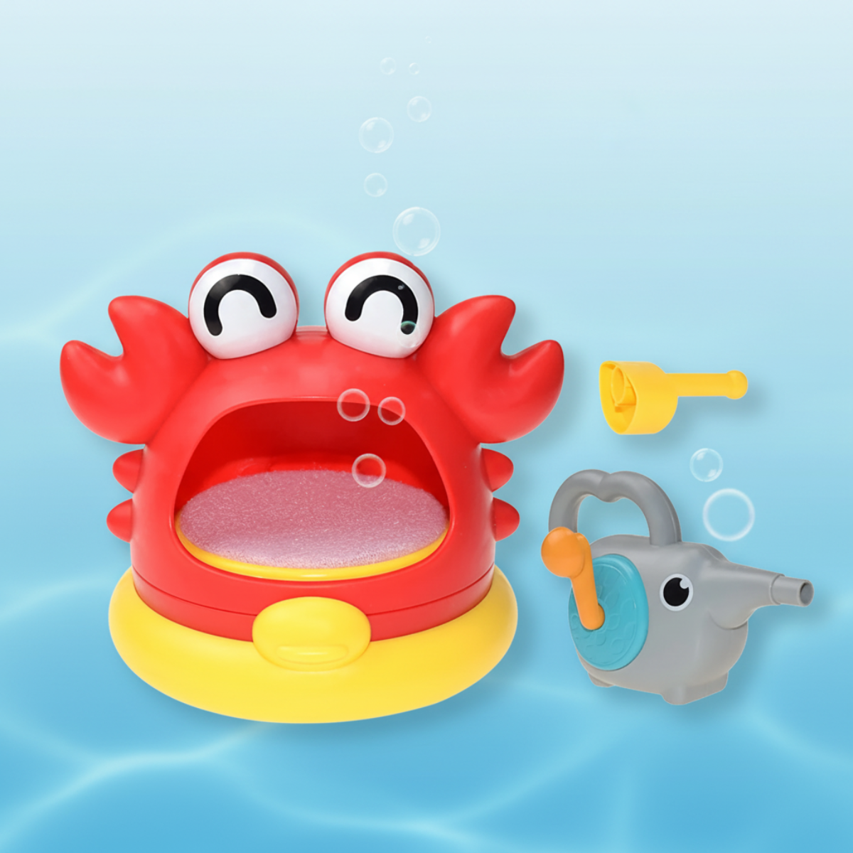 BubblePlay – Edukacyjne i zabawne – zabawka do kąpieli „Krab Bubbel”