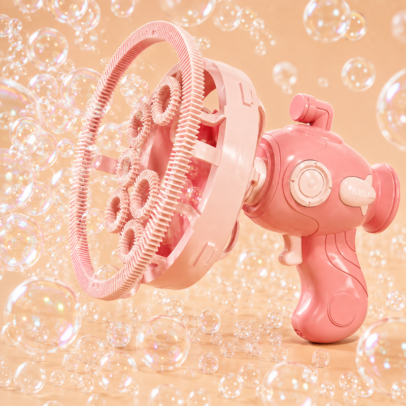 HappyBubbles – Zabawa i bezpieczeństwo – pistolet na bańki dla dzieci