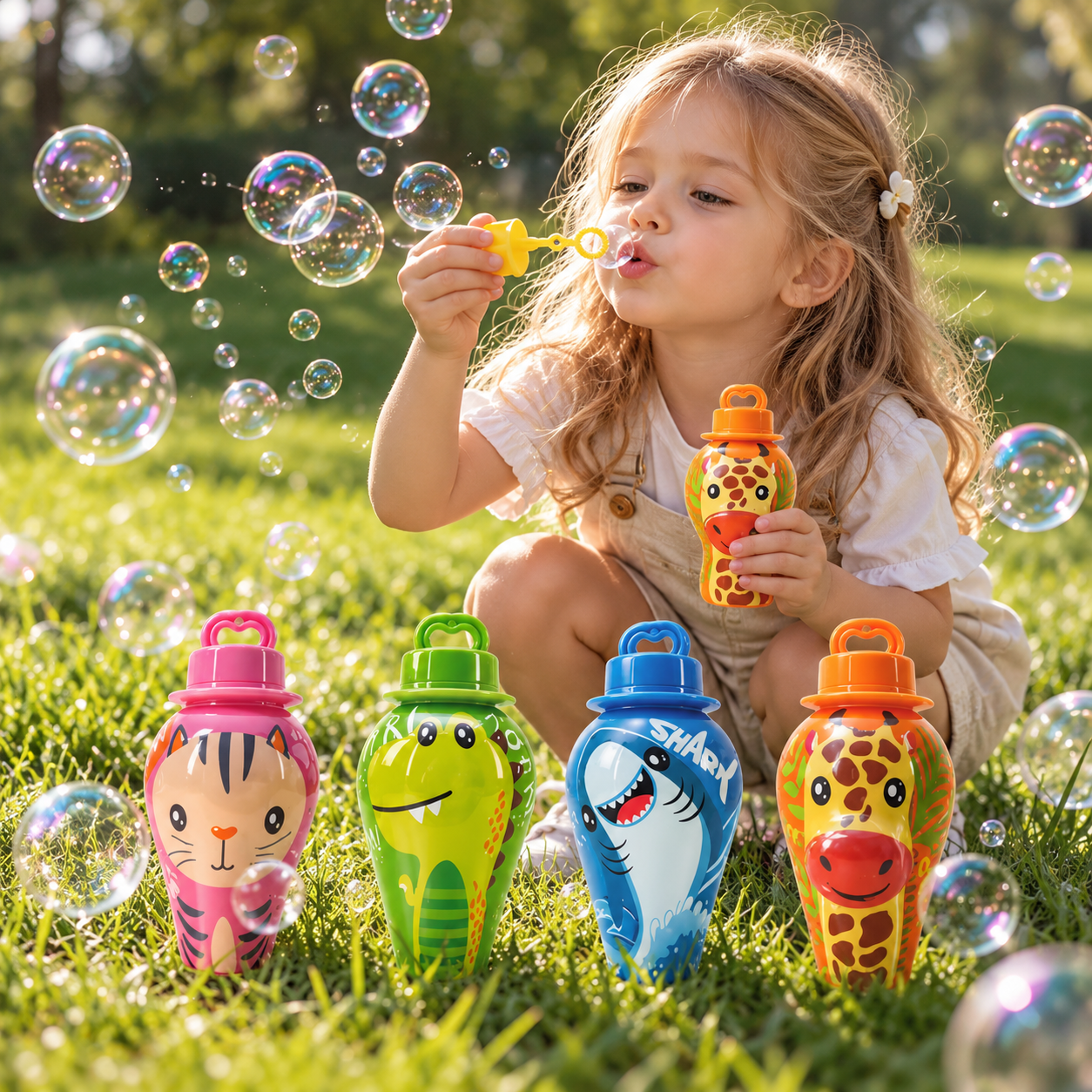 BubblePals – Wesoły i Zabawny – Mini Bańki Mydlane bez Rozlewania z Motywem Zwierzątek