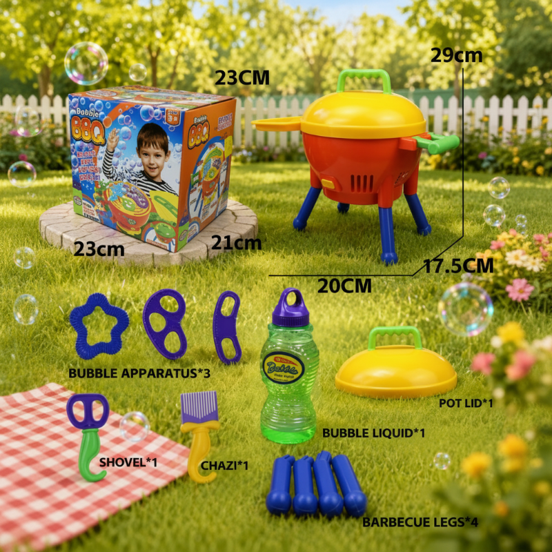BBQ Bubble Maker – Zabawne i interaktywne – BBQ z dmuchaniem baniek mydlanych
