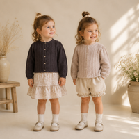 Thumbnail for Buttoned Cardigan – Miękka i wygodna – dziecięca kamizelka z dzianiny