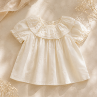 Thumbnail for Ruffle Collar Top – Elegancka i wygodna – bluzka z ozdobnym kołnierzykiem i bufiastymi rękawami