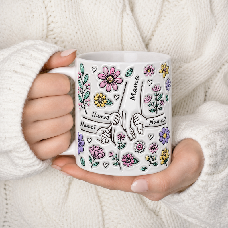Personalized Kids Name Mug – Wyjątkowy prezent na Dzień Matki – spersonalizowany kubek