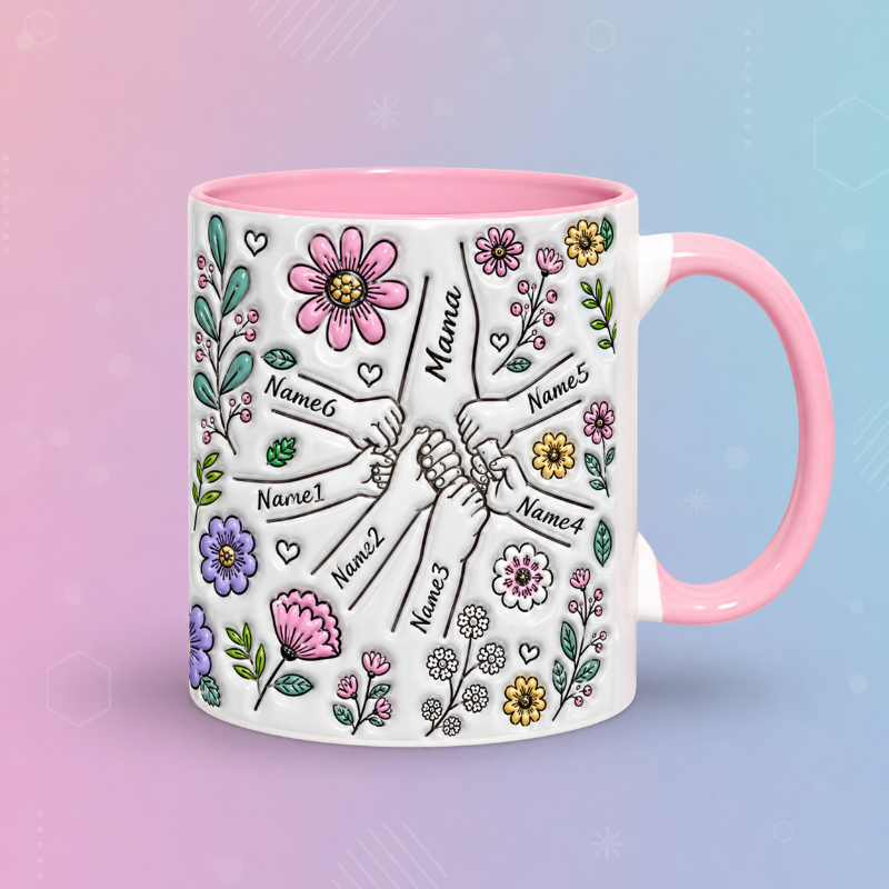 Personalized Kids Name Mug – Wyjątkowy prezent na Dzień Matki – spersonalizowany kubek