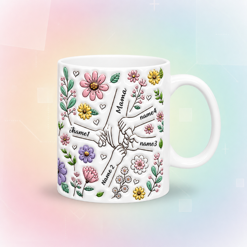 Personalized Kids Name Mug – Wyjątkowy prezent na Dzień Matki – spersonalizowany kubek