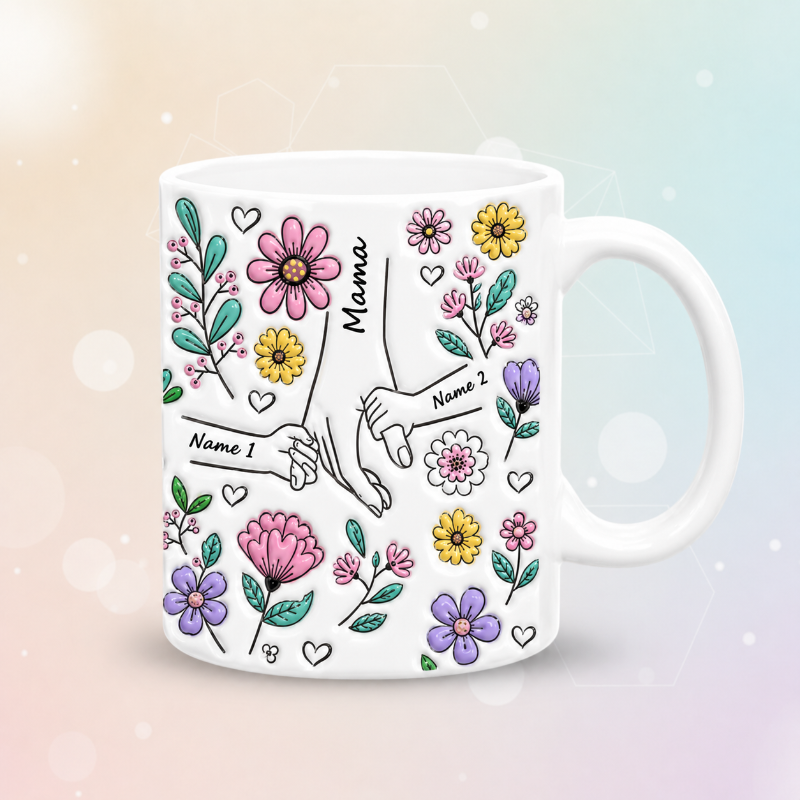 Personalized Kids Name Mug – Wyjątkowy prezent na Dzień Matki – spersonalizowany kubek