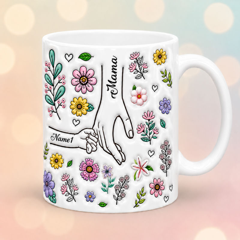 Personalized Kids Name Mug – Wyjątkowy prezent na Dzień Matki – spersonalizowany kubek