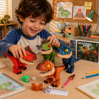 Thumbnail for Dinosaur Stationery Toy – Kreatywny i edukacyjny – zestaw biurkowy 5 w 1