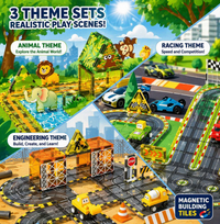 Thumbnail for Magnetic Road Blocks – Kreatywne i edukacyjne – zestaw do budowania „Magnetyczne drogi”