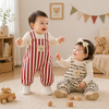 Striped Overall Romper – Miękkość i wygoda – kombinezon dziecięcy