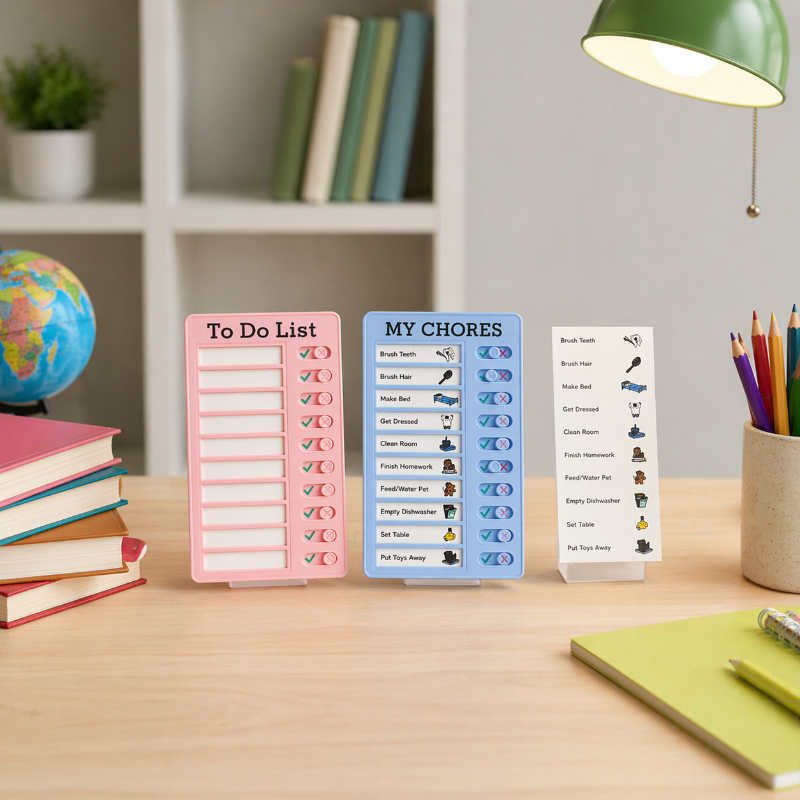 Kids Chore Chart – Organizacja i samodzielność – tablica z listą zadań do wykonania