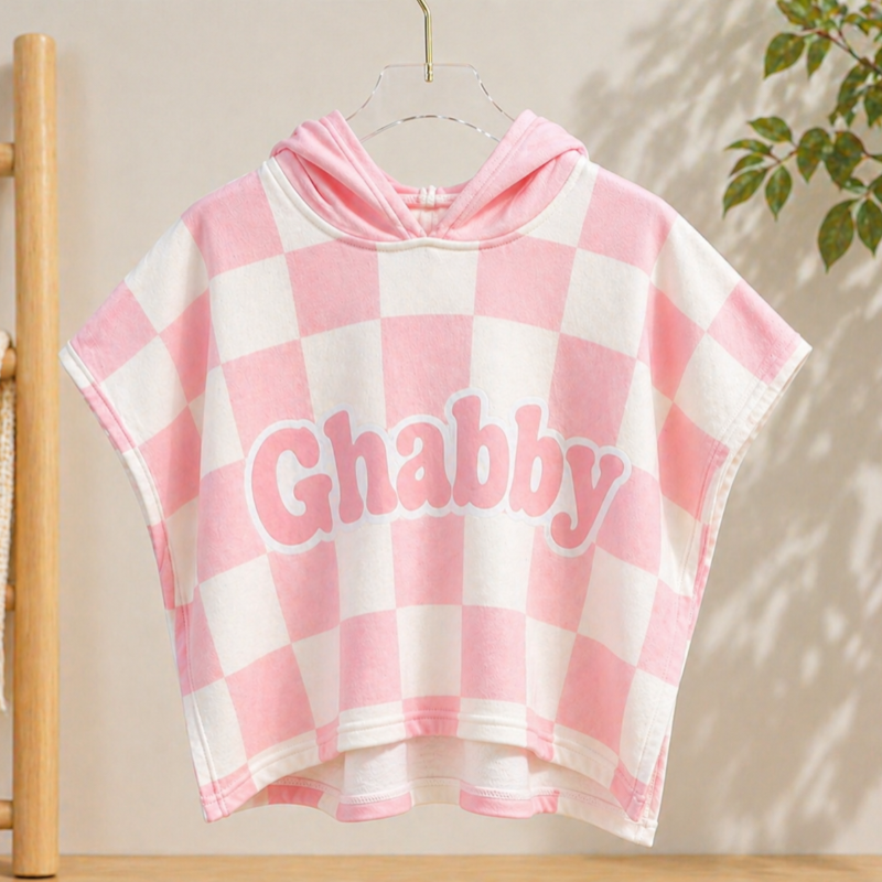 Personalized Hooded Towel – Miękka i wyjątkowa – spersonalizowana peleryna kąpielowa dla dzieci