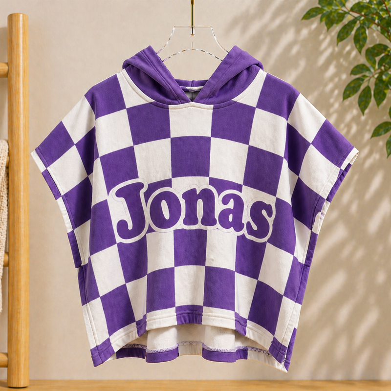 Personalized Hooded Towel – Miękka i wyjątkowa – spersonalizowana peleryna kąpielowa dla dzieci