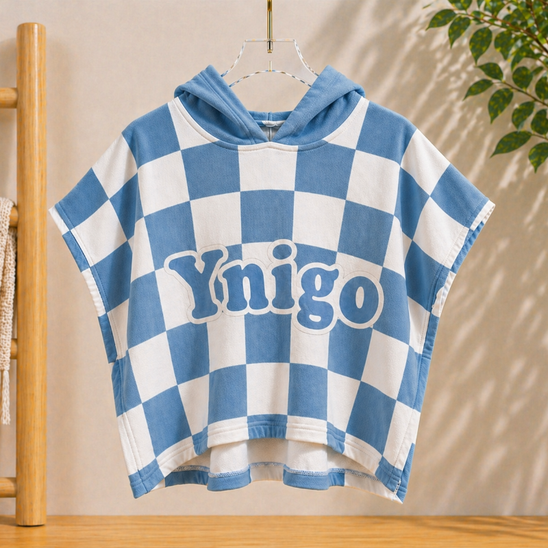 Personalized Hooded Towel – Miękka i wyjątkowa – spersonalizowana peleryna kąpielowa dla dzieci
