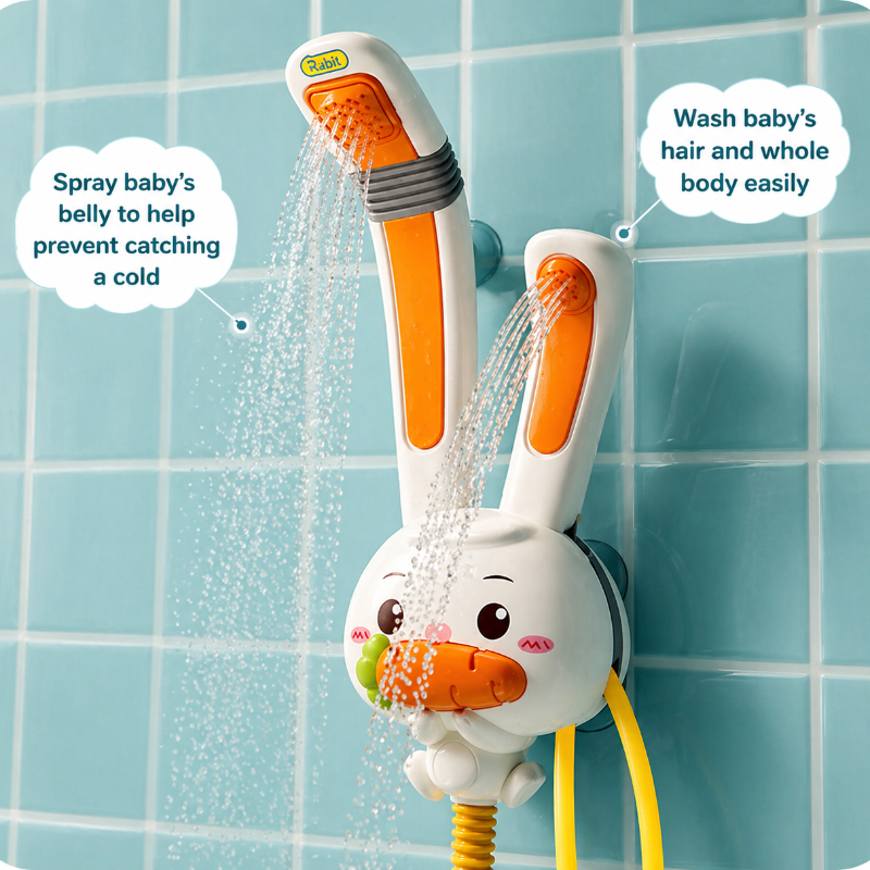 Rabbit Bath Shower Toy – Zabawa i wodne szaleństwa – zabawka do kąpieli z rozpylaczem
