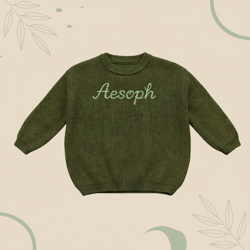 Personalized Baby Sweater – Wyjątkowy i uroczy – haftowany, spersonalizowany sweterek dla niemowląt