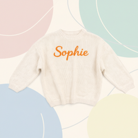 Thumbnail for Personalized Baby Sweater – Wyjątkowy i uroczy – haftowany, spersonalizowany sweterek dla niemowląt