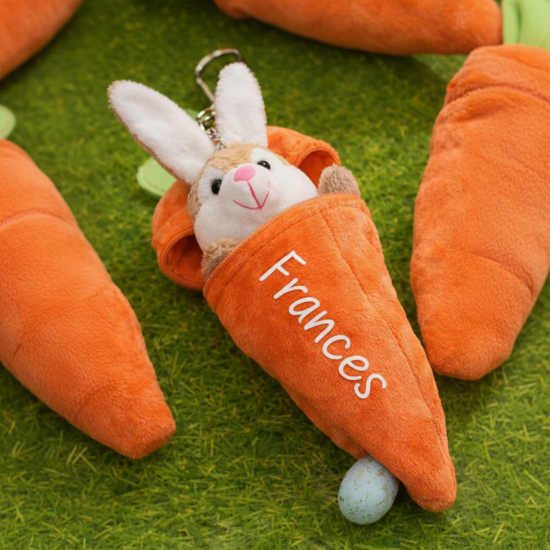 Personalized Bunny – idealny prezent wielkanocny – pluszowy królik z imieniem