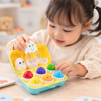 Thumbnail for Montessori 3D Eggs Puzzle – Fajna zabawa na Wielkanoc – gra w sortowanie jajek