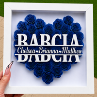 Thumbnail for Personalized Rose Shadow Box – Wyjątkowy prezent na Dzień Matki – spersonalizowane pudełko z różami