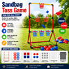 Sandbag Toss Game – Interaktywne i na świeżym powietrzu – zestaw do gry z woreczkami z ziarnami