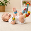 Wrist Rattle and Socks – Rozwój motoryczny i zabawa – grzechotki dla niemowląt (zestaw 4 szt.)