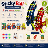 Thumbnail for Sticky Ball Shooting Game – Aktywny i interaktywny – zestaw do gry w rzutki