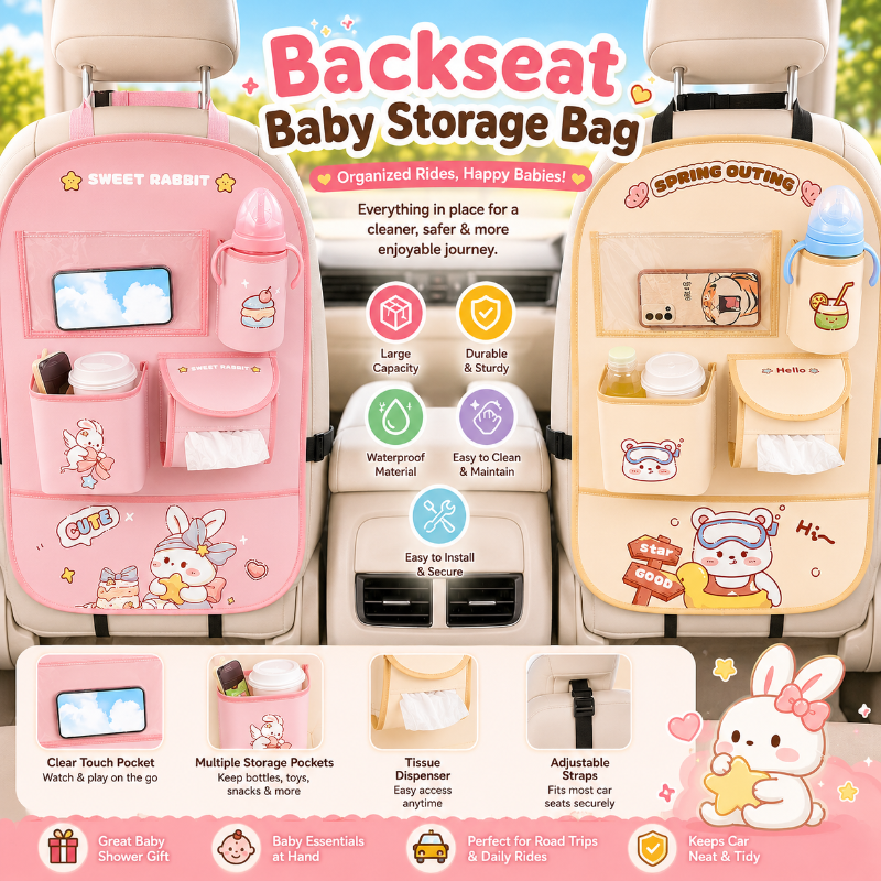 Backseat Baby Storage Bag – Praktyczna i pojemna – torba do przechowywania w samochodzie