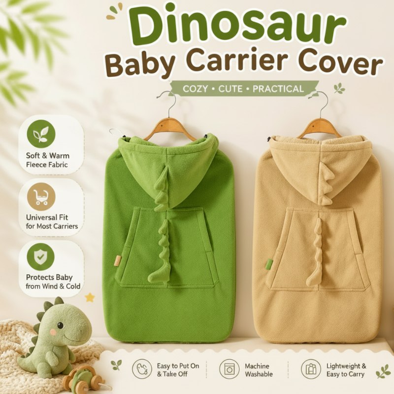 Dinosaur Baby Carrier Cover – Ciepło i wygoda – kocyk dla niemowląt Dino