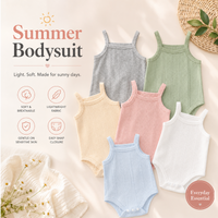 Thumbnail for Summer Bodysuit – Lekki i wygodny – dzianinowy body dla niemowląt