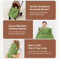 Thumbnail for Dinosaur Baby Carrier Cover – Ciepło i wygoda – kocyk dla niemowląt Dino