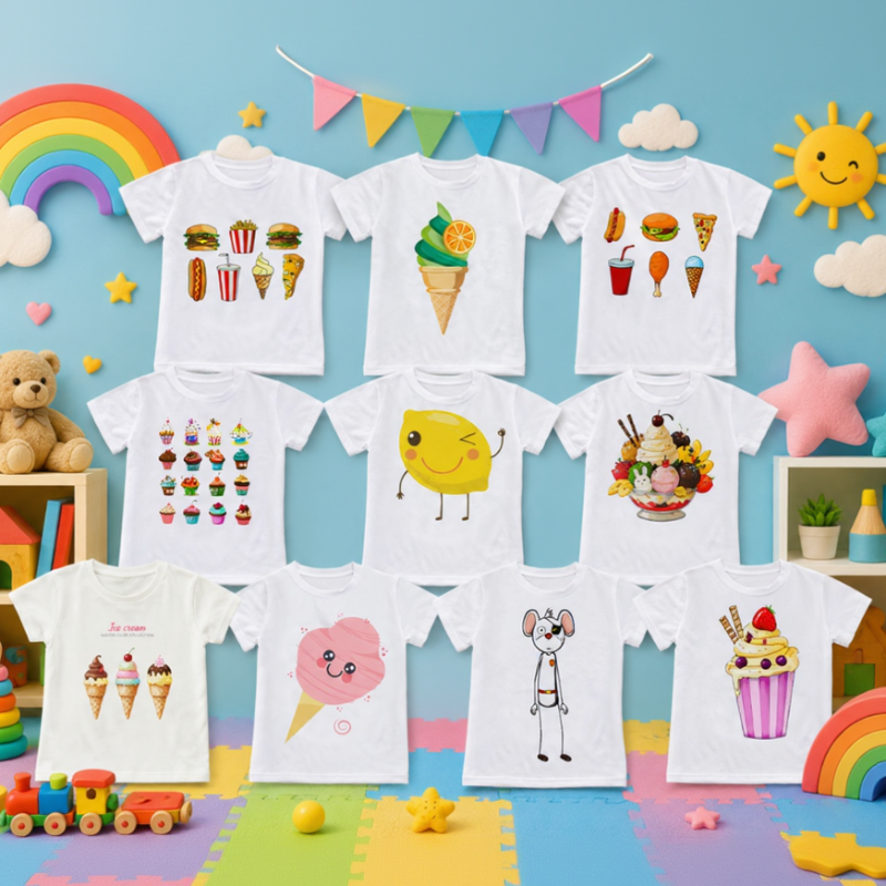 Boys & Girls Summer Tee – Komfort i zabawa – koszulka dziecięca z zabawnym nadrukiem