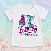 Thumbnail for Birthday Graphic Tee – Urocze i zwiewne – dziecięca koszulka urodzinowa
