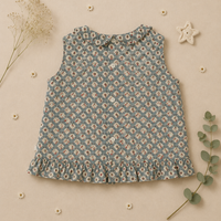 Thumbnail for Matching Set – Wygodne i z nadrukiem stokrotek – bloomerki, spódniczka i bluzka