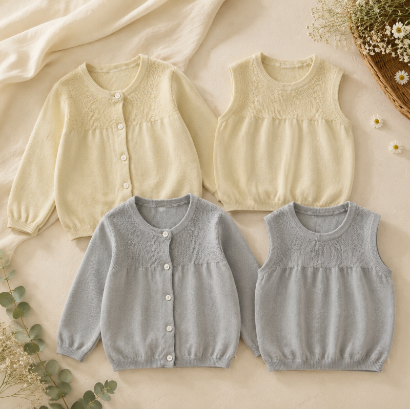 Knitwear Set – Elegancki i wygodny – miękki sweter z dzianiny