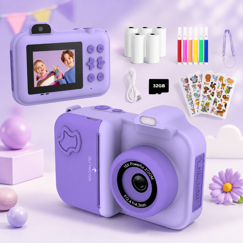 Instant Print Camera – Kreatywne i interaktywne – natychmiastowy aparat dla dzieci