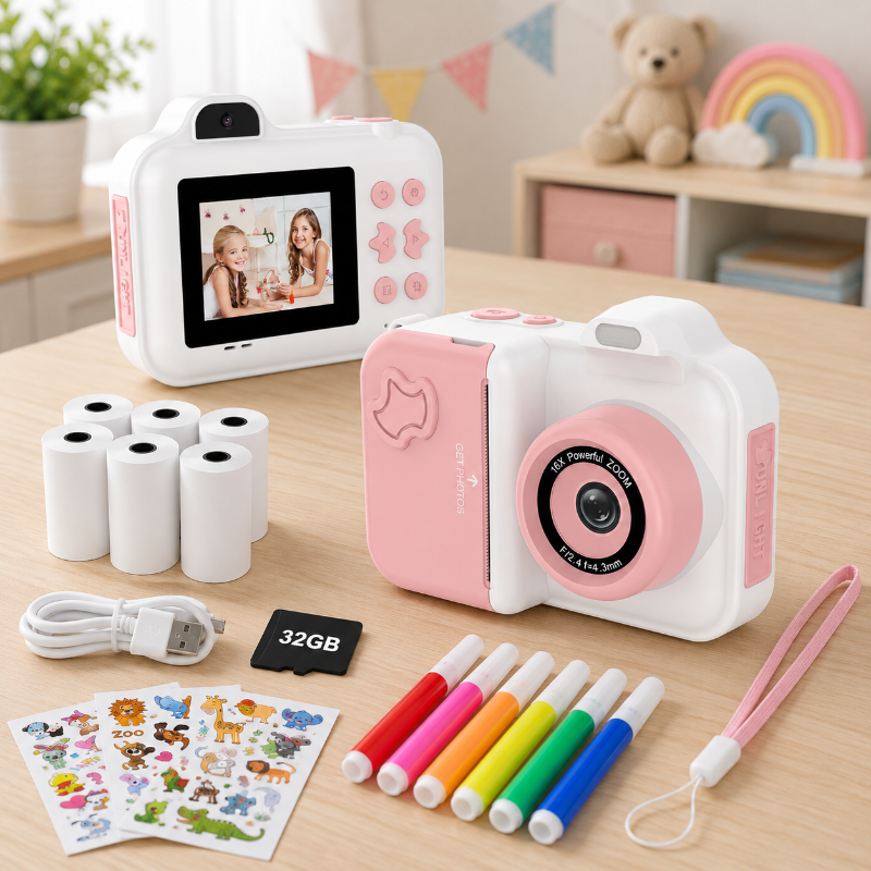Instant Print Camera – Kreatywne i interaktywne – natychmiastowy aparat dla dzieci