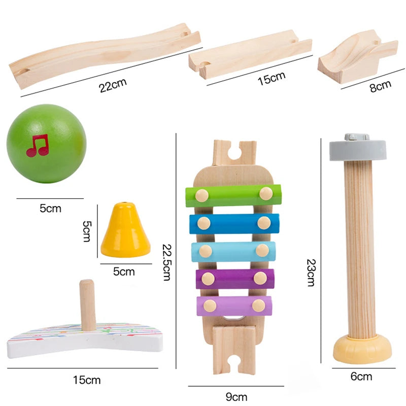 Music Marble Track™ - Melodyjny tor przeszkód - Zabawka Montessori