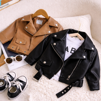 Thumbnail for Girls Leather Jacket – Modna i stylowa – skórzana kurtka dla dzieci