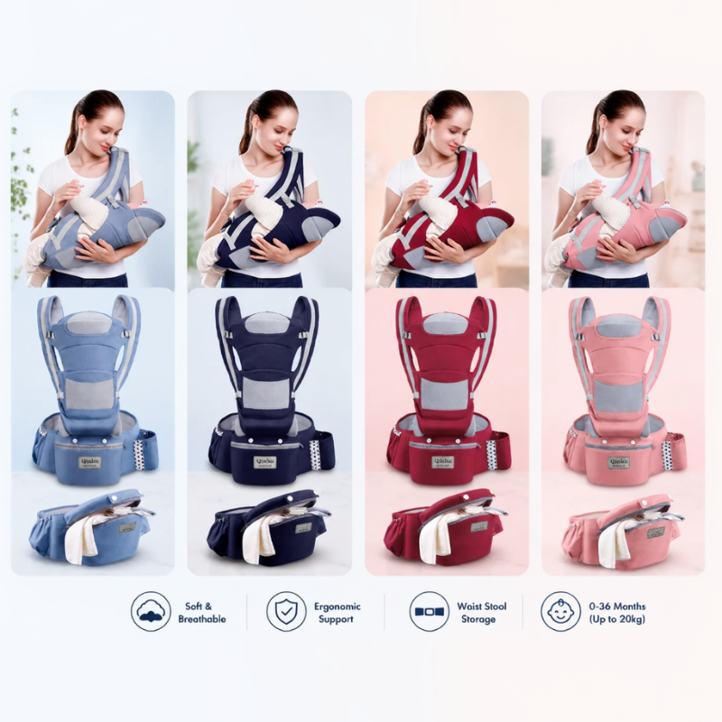 CozyCarry – Praktyczny i regulowany – nosidełko dla dzieci 3 w 1