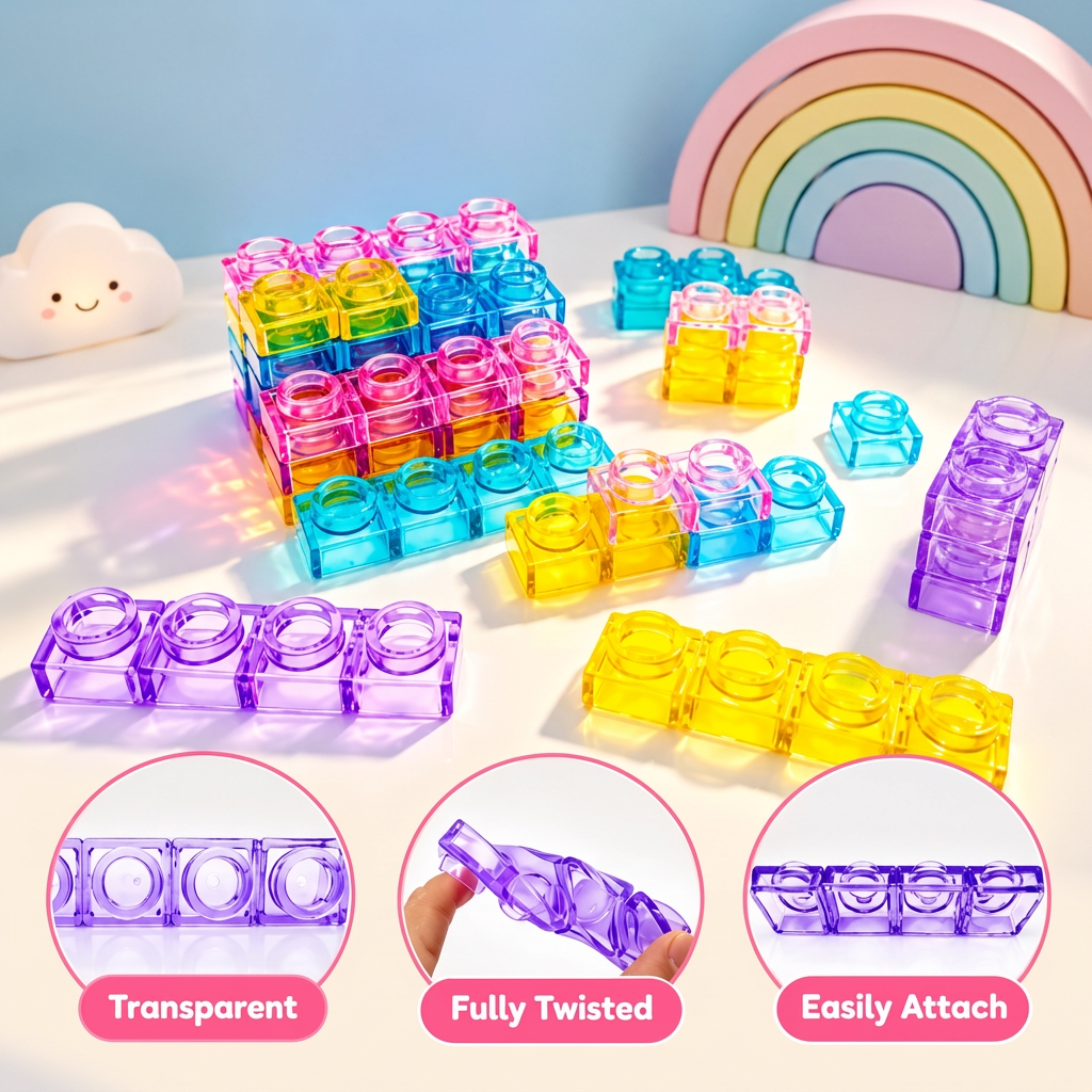 JellyBuild – Miękkie i kreatywne – elastyczne klocki Jelly