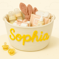 Thumbnail for CuddleBasket – Urocze i osobiste – spersonalizowany kosz na pieluchy