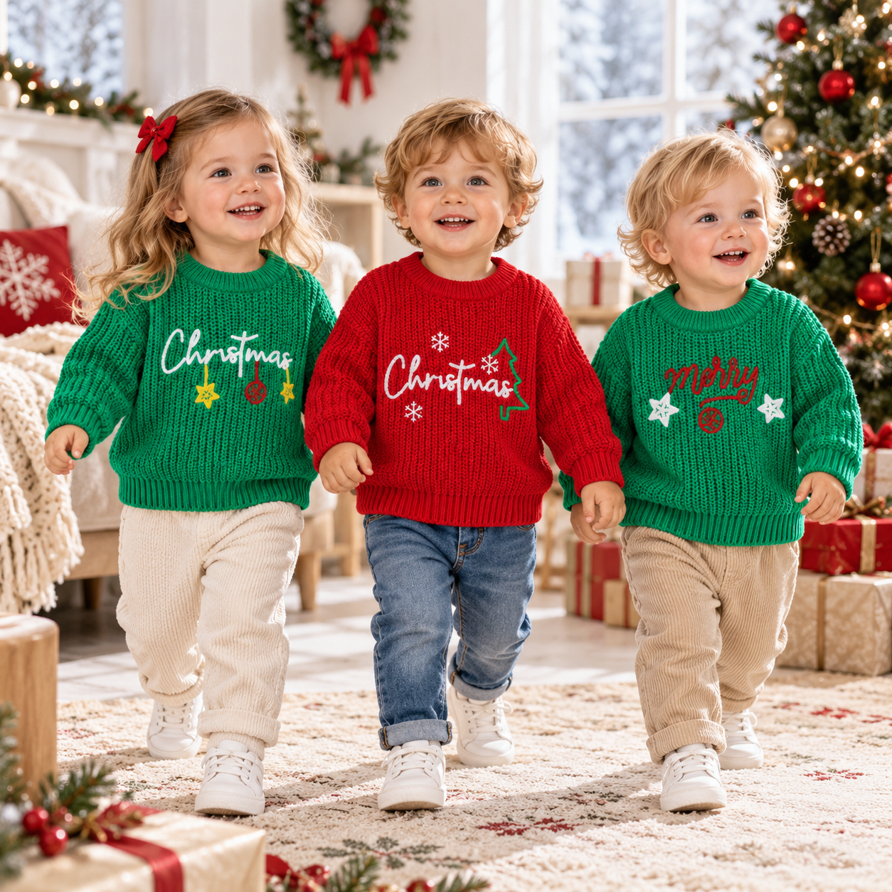 JoyKnit – Przytulny i ciepły – świąteczny sweter z napisem